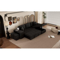 Latitude Run® 104" Modern L-Shape 3 Seat Reversible Sectional Couch