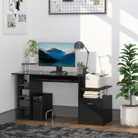 Computer Desk 152cm  x 60cm  x88cm Black