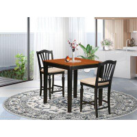 Rosalind Wheeler Dartmouth 2 - Person Counter Height Solid Wood Dining Set