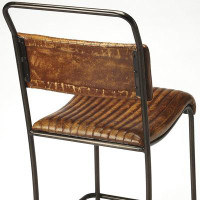 TODAY DECOR TDC 32" Brown And Black Iron Bar Chair