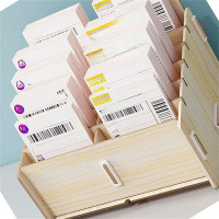 Latitude Run® Document, Receipt, Parcel Label Storage Box, Desktop Organizer
