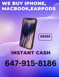 INSTANT CASH-HARD TO BEAT ,WE BUY IPHONE 15/15 PRO/15 PRO MAX ,MACBOOKS ,DYSON ETC CALL US AND GET THE BEST PRICE IN GTA