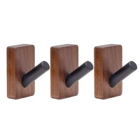 Millwood Pines Beather Solid Wood 3 - Hook Wall Mounted Wall Hook