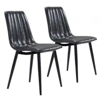 HomeRoots Channel Scoop Dining Chairs