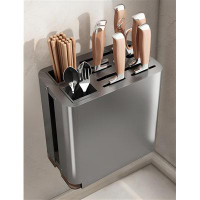 LIYONG Effortlessly Organize Your Kitchen Knives With The Versatile Storage Rack - A Must-Have For Every Home Chef!