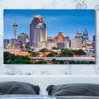 Picture Perfect International 'San Antonio, Texas, USA Skyline' Photographic Print on Wrapped Canvas