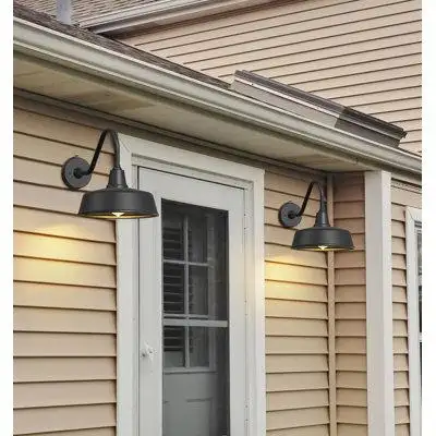 Features: Elegant Design & Premium Quality: Inspired by barn lighting these outdoor wall sconces ado...