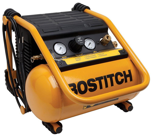 New STANLEY BOSTITCH BTFP01012 2.5 GALLON ROOFING AIR COMPRESSOR -- Quality brand -- bargain price! in Power Tools in Ontario - Image 2