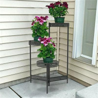 Arlmont & Co. Plant Stand Solid Metal Flower Holder