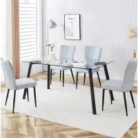 Latitude Run® Table And Chair Set, Dining Table Set