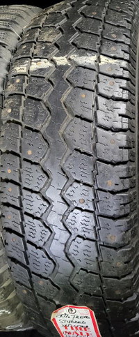P 225/75/ R16 MotoMaster Total Terrain M/S*  Used STUDDED WINTER Tires 50% TREAD LEFT  $50 for THE TIRE / 1 TIRE ONLY !!