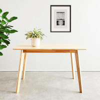 George Oliver Ishay Solid Wood Dining Table