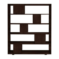 Maria Yee 72'' H x 60'' W Solid Wood Geometric Bookcase