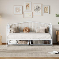 Gracie Oaks Keedie Twin Iron Daybed