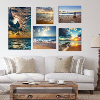 Made in Canada - East Urban Home Coastal and Beach Collection' 5 Piece Gallery Wall Set on Canvas