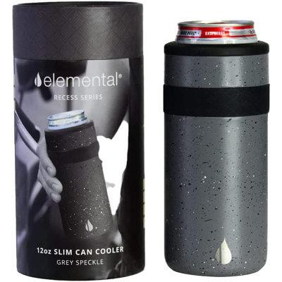 Elemental Elemental Slim Can Cooler, Triple Wall Stainless Steel Insulated Beverage Insulator - Drink Sleeve For 12Oz Sk in Other