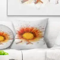 East Urban Home Flower Watercolor Pillow