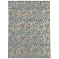 KAVKA DESIGNS MERAK Indoor Floor Mat By Marina Gutierrez in , Blue