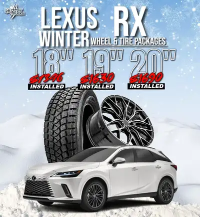 Lexus RX /Lexus NX Winter Packages/ Pre-Mounted/ Installed/ Free New Lug Nuts