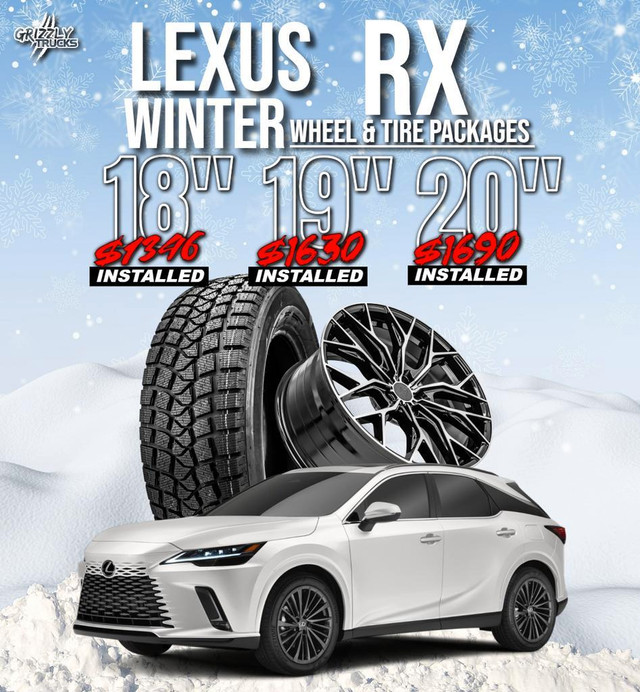 Lexus RX /Lexus NX Winter Packages/ Pre-Mounted/ Installed/ Free New Lug Nuts in Tires & Rims in Edmonton Area
