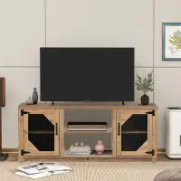 Ebern Designs Sleek 65in Adjustable Shelves Tv Stand With Magnetic Door