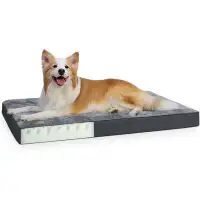 Tucker Murphy Pet™ Orthopedic Dog Bed Waterproof Deluxe Plush Dog Beds With Removable Washable Cover Anti-Slip Bottom Pe