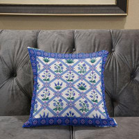 Bungalow Rose Mughal Art Broadcloth Indoor Outdoor Zippered Pillow in