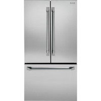 Monogram 36-inch, 23.1 cu. ft. Counter-Depth French 3-Door Refrigerator with Ice maker ZWE23PSHSS - 84691262114