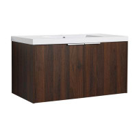 Millwood Pines Modern Design 36 Inch Float Mounting Bathroom Vanity With Sink Soft Close Door