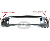 Bumper Face Bar Front Toyota Tundra 2007-2013 Chrome With Sensor , TO1002181