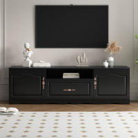House of Hampton TV Stand for 60+ Inch TV, with 1 Shelf, 1 Drawer and 2 Cabinets