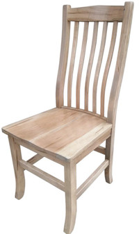 Custom Handcrafted Maple Oak Ladder Back Mission Solid Wood Dining Chair Kits for Your DIY Project