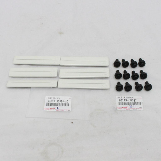 Toyota FJ Cruiser 2007-2014 Roof Drip Rack Removal Kit White Cover Clips in Auto Body Parts