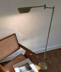 Mid Century Modern Gold Metal LED Floor Lamp Corner Standing Arc Table Desk Lamps