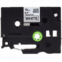 Weekly Promo! Brother TZe-241 Label Tape, 18mm (0.7), Black on White, Compatible