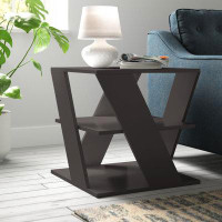 East Urban Home Cateline Floor Shelf End Table with Storage