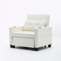 Latitude Run® Ellya 34.26'' Wide Tufted Convertible Chair