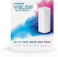 Linksys Velop Tri-Band AC2200 Whole Home WiFi Mesh System, WHW0301-CA 1-Pack (Coverage up to 2000 sq. ft)