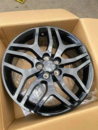 FOUR NEW 18 INCH REPLICA R189 WHEELS -- 5X108 !! MOUNTED WITH 255 / 55 R18 CONTINENTAL WINTER RUNFLATS!!