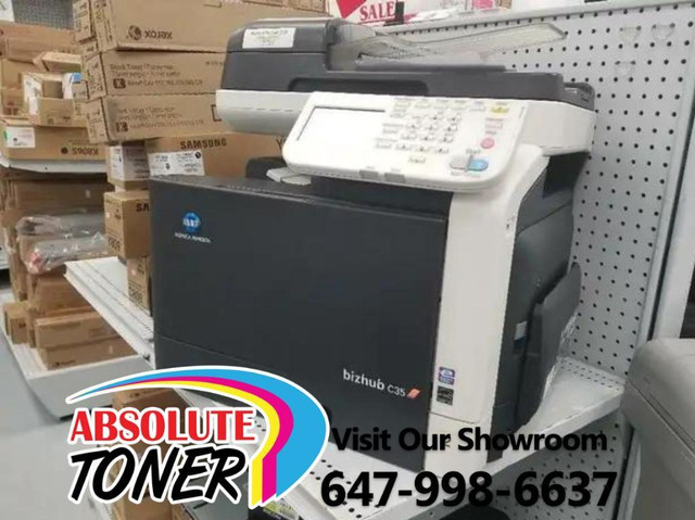 Konica Minolta Bizhub C35 Color Copier Printer Scanner - REPOSSESSED, Print, Scan, Copy, Fax with one tray. in Printers, Scanners & Fax in Ontario