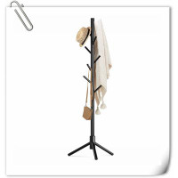 George Oliver Wooden Coat Rack Stand With 8 Hooks New Zealand Pine Adjustable Coat Standing Tree Easy Assembly For Coats