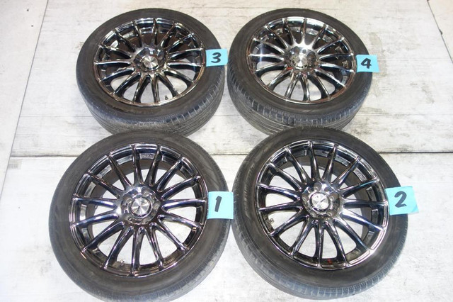JDM Work Sporbo Rims Wheels Tires 5x114.3 18x7.5 +48 Offset Japan Genuine in Tires & Rims - Image 3