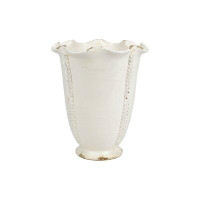Canora Grey Amie-Louise Linen Tall Planter with Vines