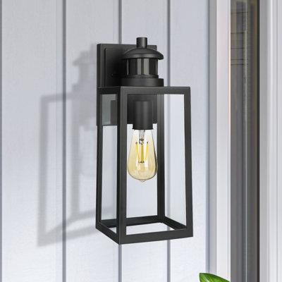 Andover Mills Citlali Aluminum Wall Light With Dusk to Dawn and Motion Sensor in Patio & Garden Furniture