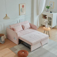 Latitude Run® Chenille Fabric Pull-Out Sofa Bed