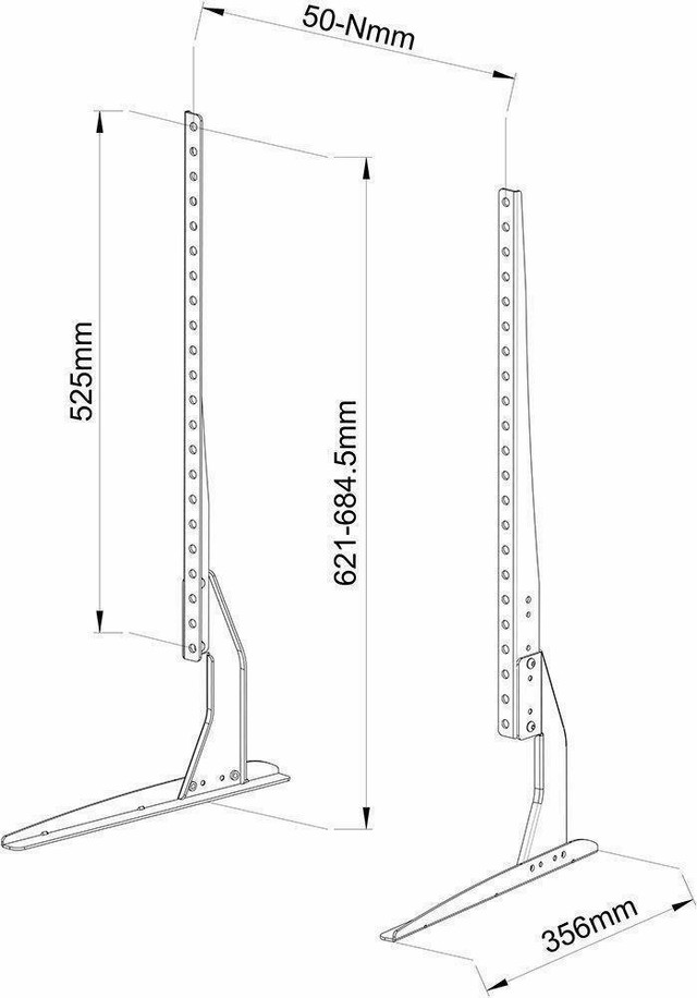 NEW UNIVERSAL DESK MOUNT TV RISER STAND 32-60 IN DS202 in Other in Alberta - Image 3