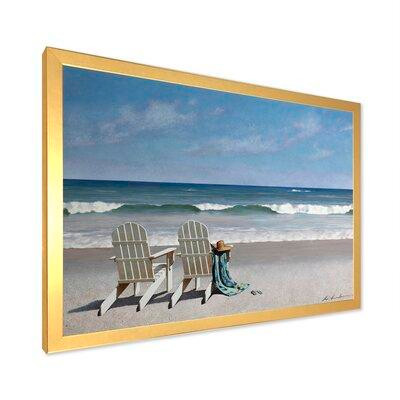 East Urban Home 'Tide Watching' Picture Frame Print on Canvas in Jewellery & Watches