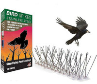 Stainless Steel Bird Spikes 10 Feet , With Nano traceless glue 032272c