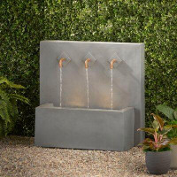 Red Barrel Studio Theo Outdoor Polyresin 3 Spout Fountain