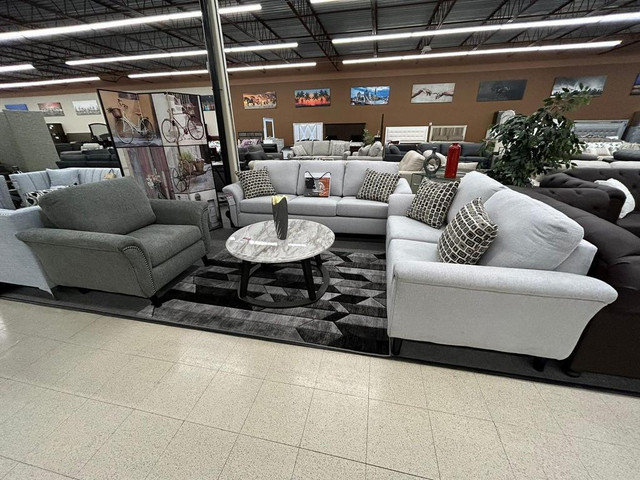 Grey Designer Sofa Set Sale Windsor !! in Couches & Futons in Chatham-Kent - Image 4